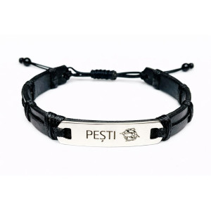 bratara-piele-inox-zodie-pesti-detaliu