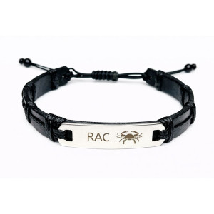bratara-piele-inox-zodie-rac-detaliu