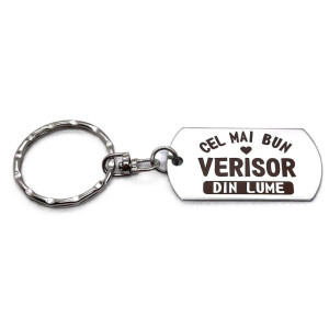 Breloc inox gravat „Cel mai bun verișor” – cadou special