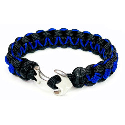 Brățară paracord cu ancoră din inox