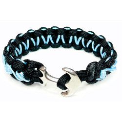 Brățară paracord cu ancoră din inox