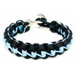 Brățară paracord cu ancoră din inox