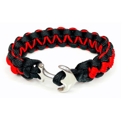 Brățară paracord cu ancoră din inox