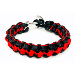Brățară paracord cu ancoră din inox