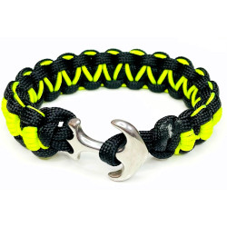 Brățară paracord cu ancoră din inox